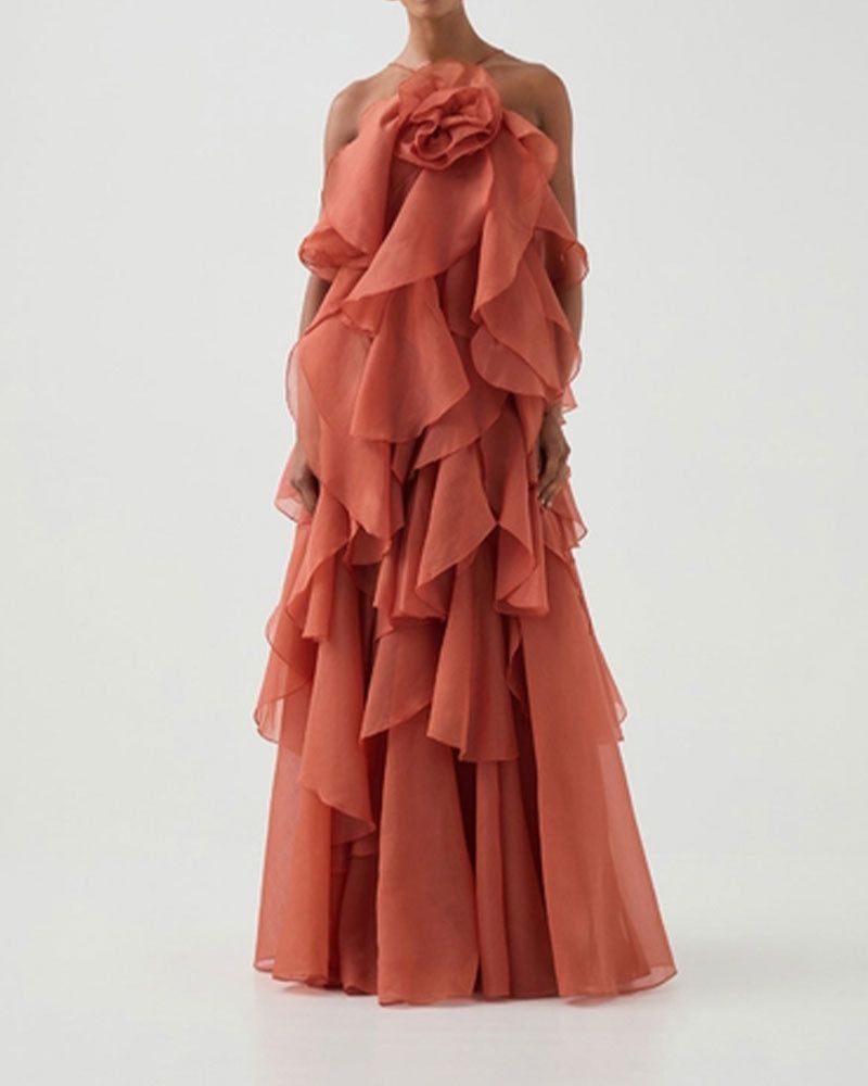 Flowy Layered Maxi Dress