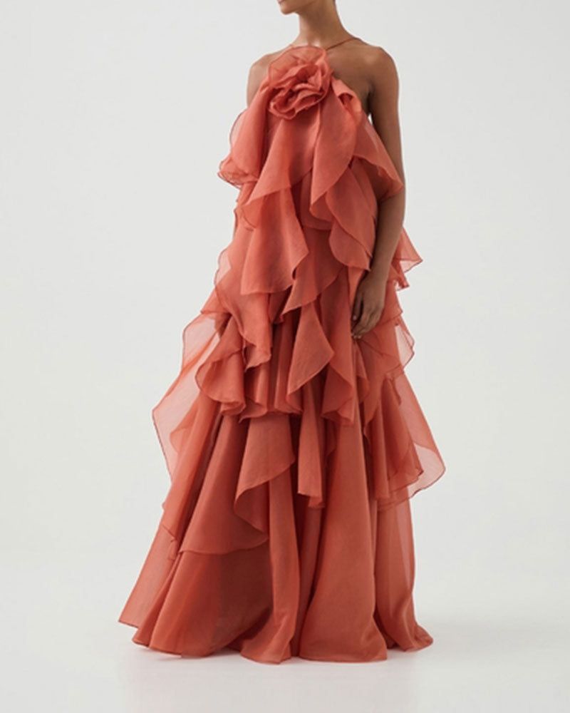 Flowy Layered Maxi Dress