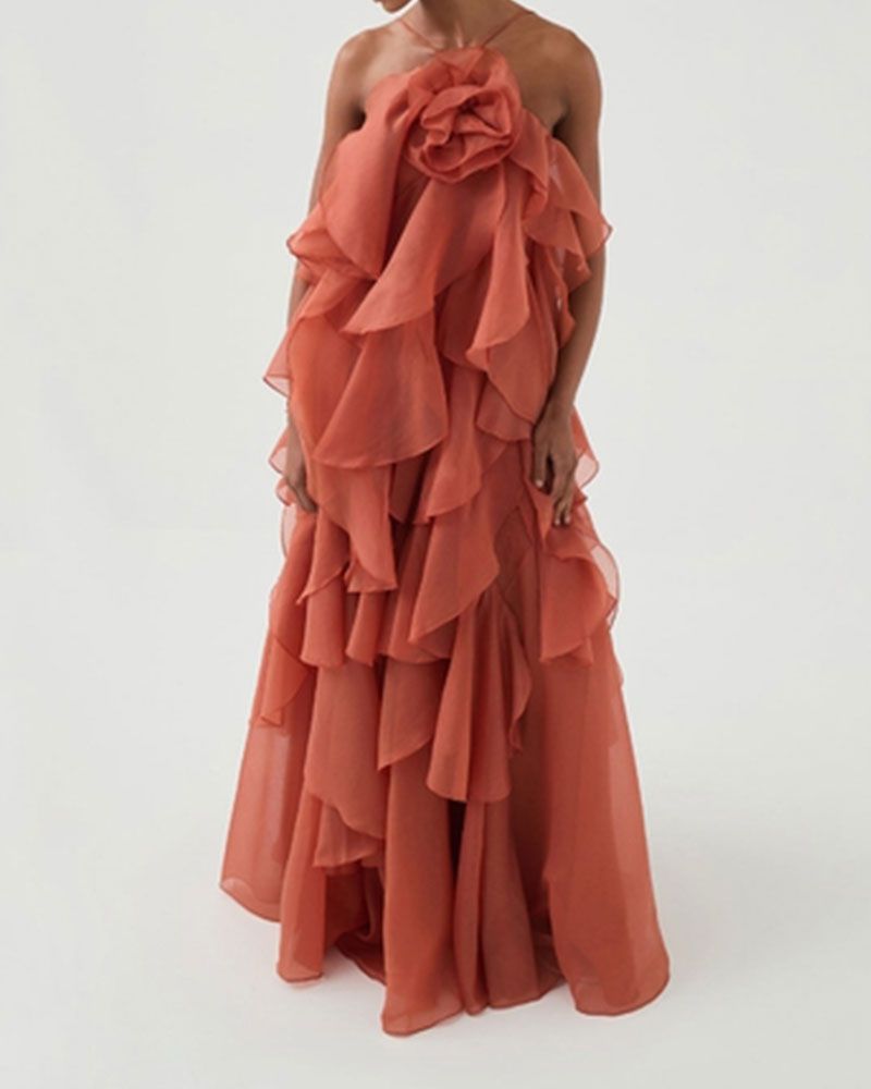 Flowy Layered Maxi Dress