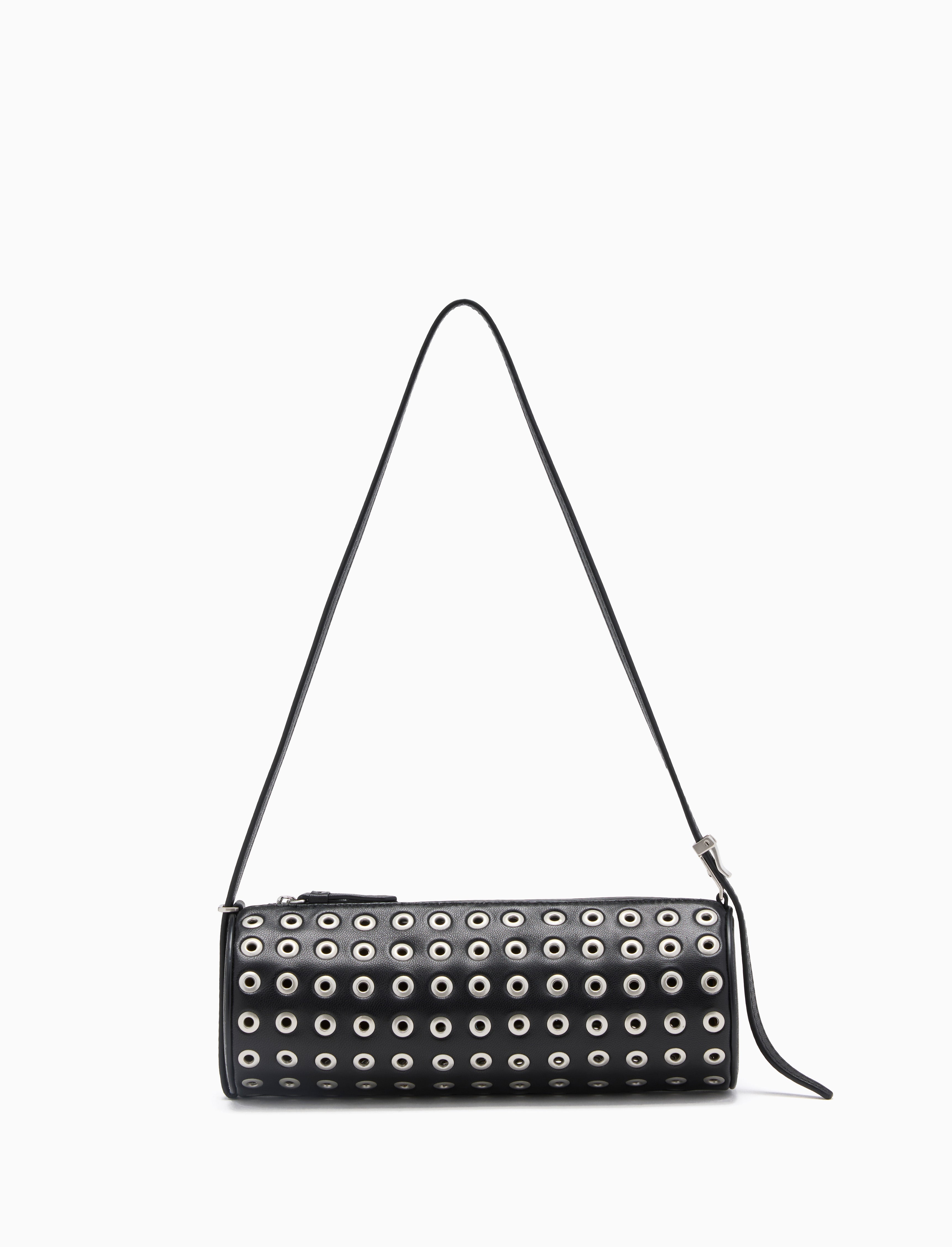 Silo Bag in Eyelet Covered Nappa