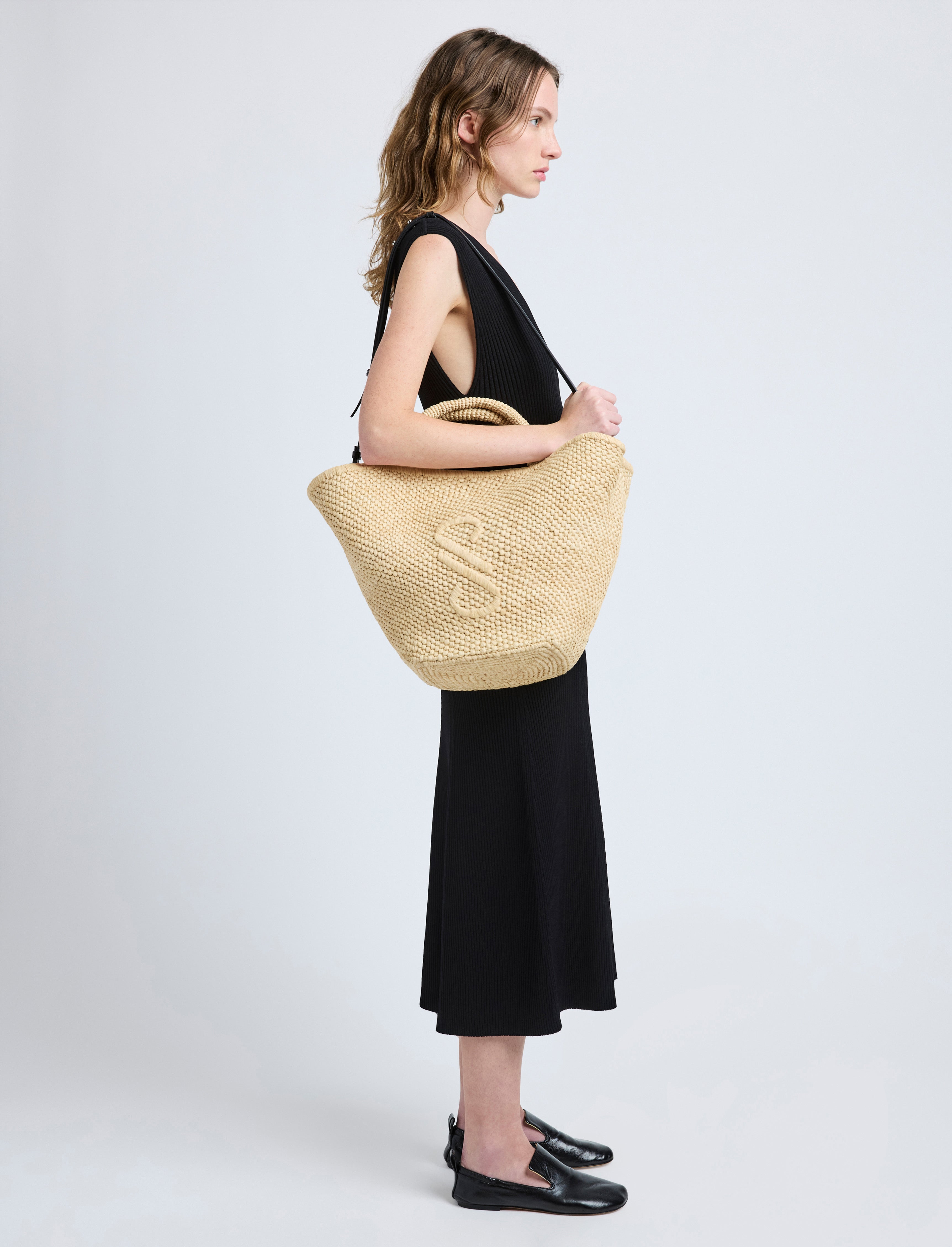Large Chelsea Tote in Natural Raffia