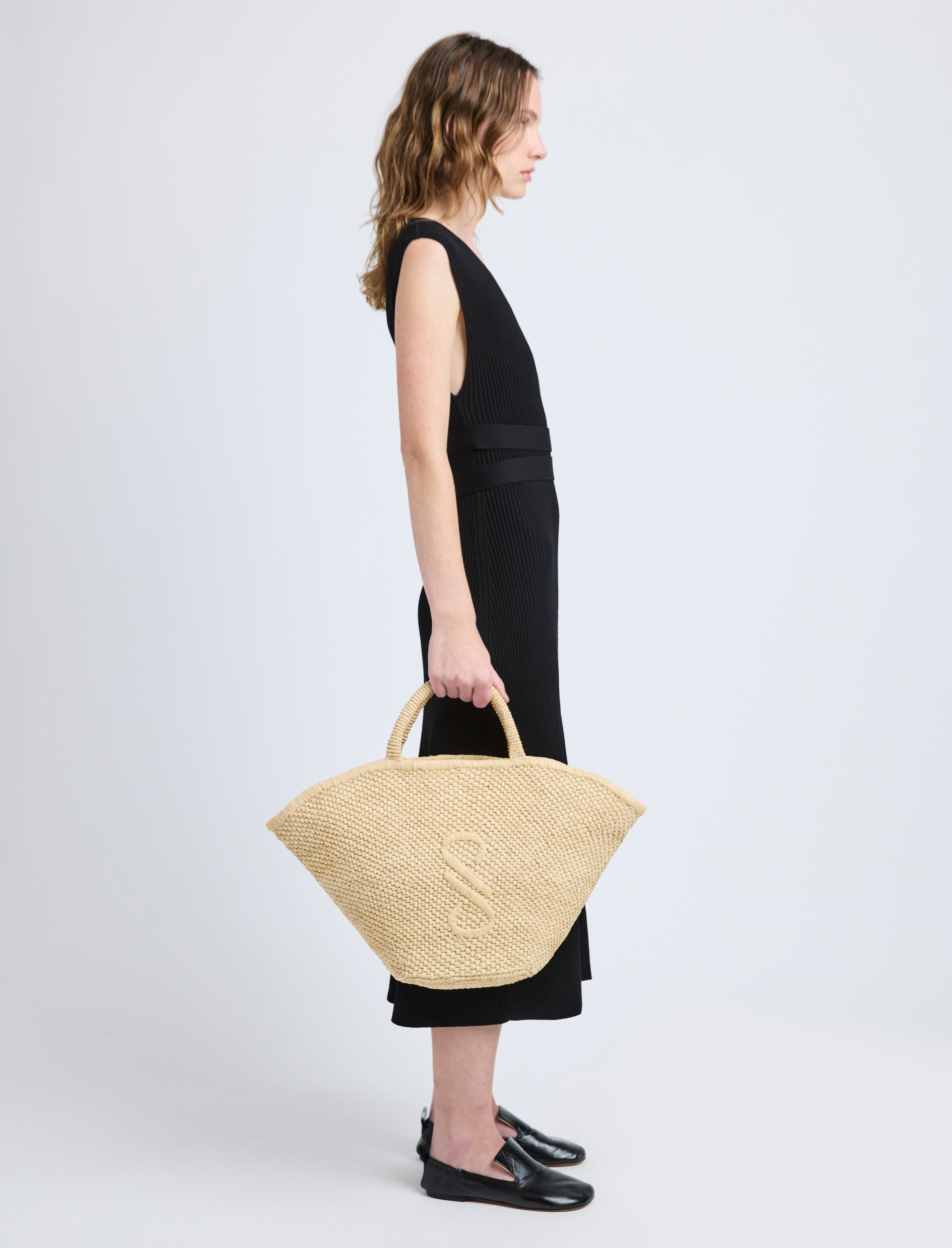 Large Chelsea Tote in Natural Raffia