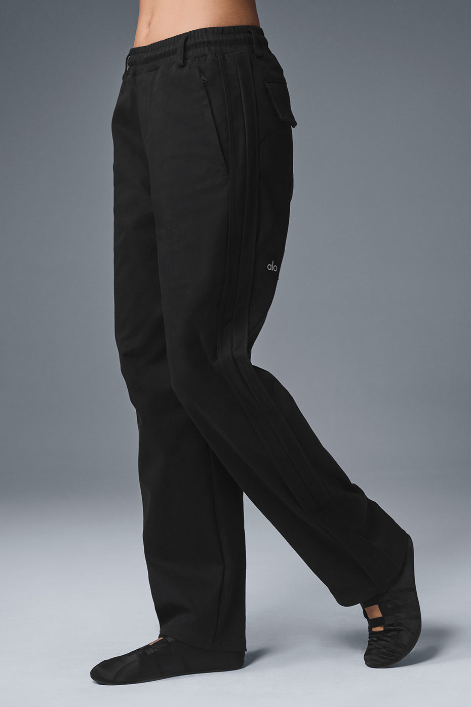 Edition Sueded Straight Leg Pant - Black