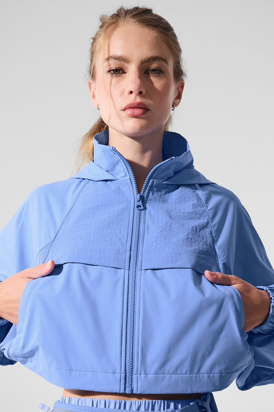 Cropped Playmaker Jacket - Crystal Clear Blue