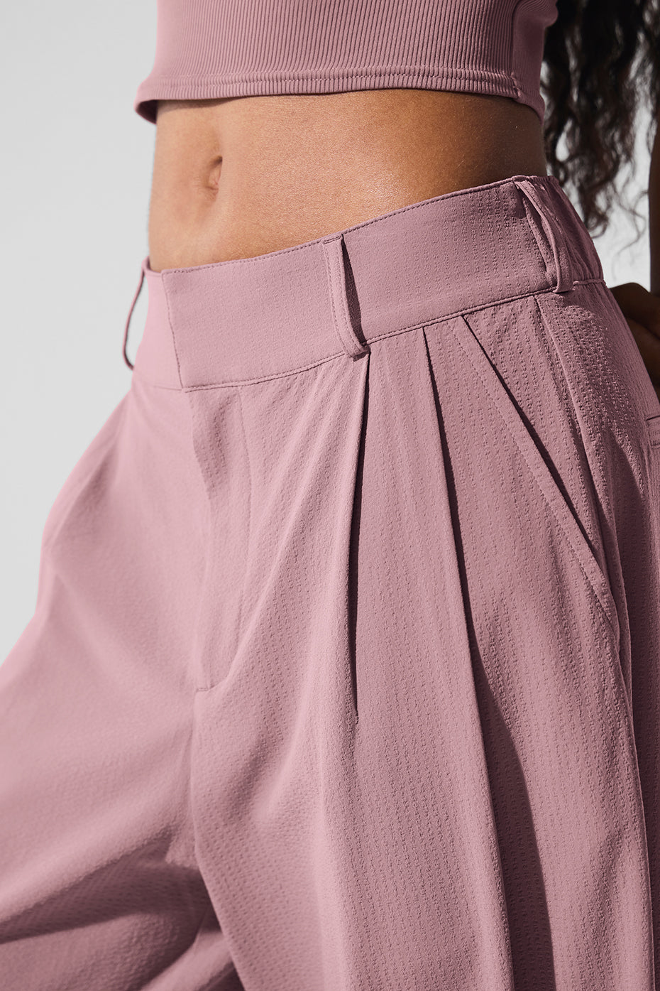 High-Waist Dreamscape Trouser (Regular) - Smoky Quartz