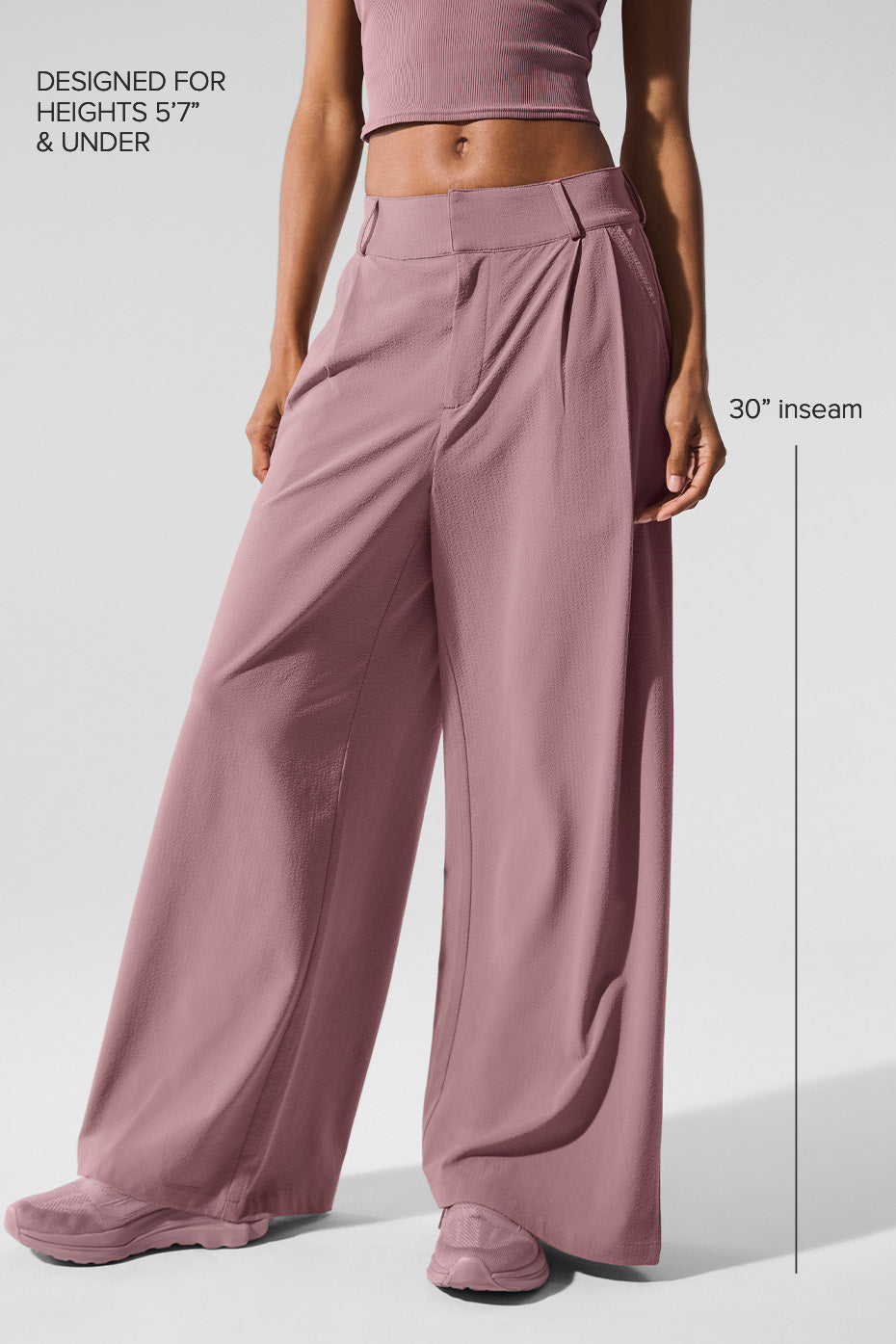 High-Waist Dreamscape Trouser (Regular) - Smoky Quartz