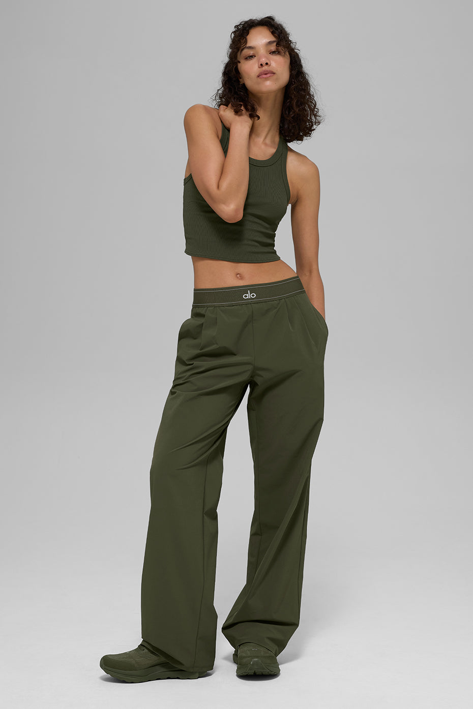 Suit Up Trouser (Long) - Green Olive